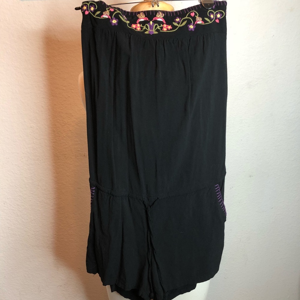 Xhilaration shorts romper in black w/pockets